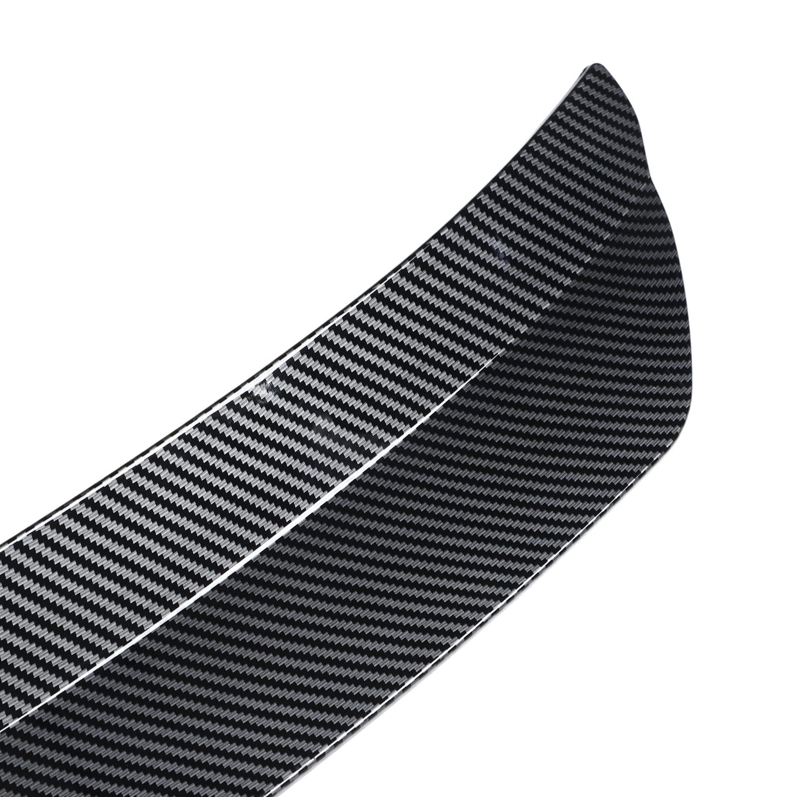 Becquet Lunette Arrière Universel Style Fibre De Carbone - Spoiler Toit Voiture, Réduction Trainée, ABS Robuste