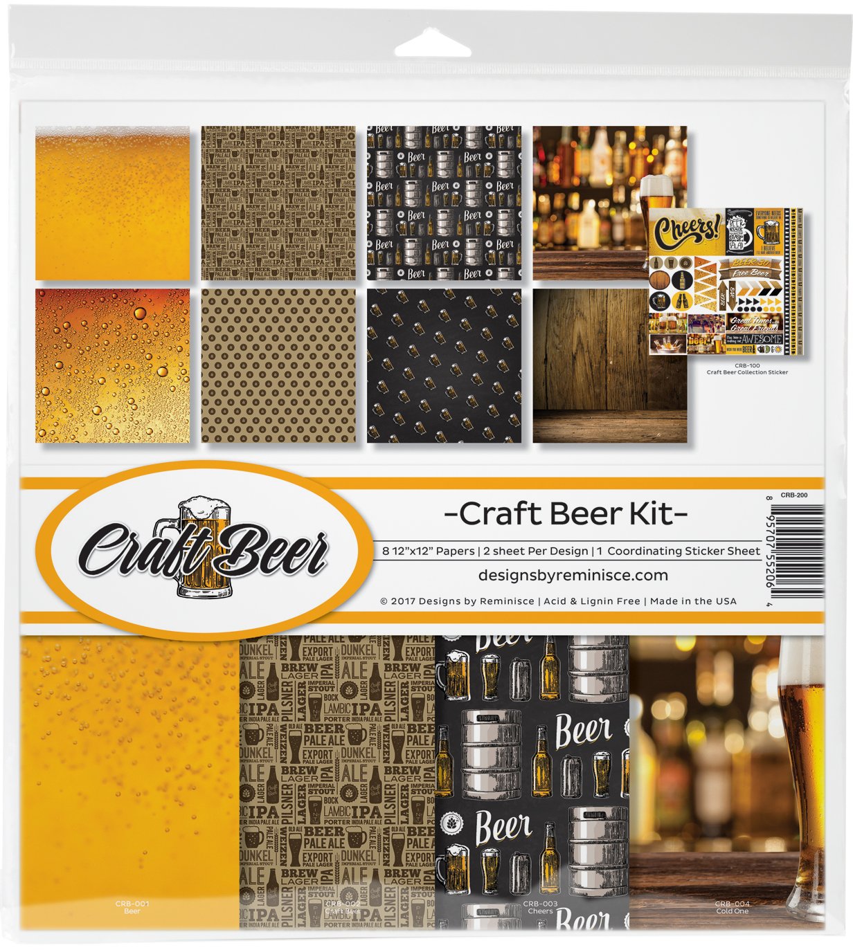 Reminisce Collection Kit x 12-inch, Multicoloured, 30.48 x 33.02 x 0.83 cm
