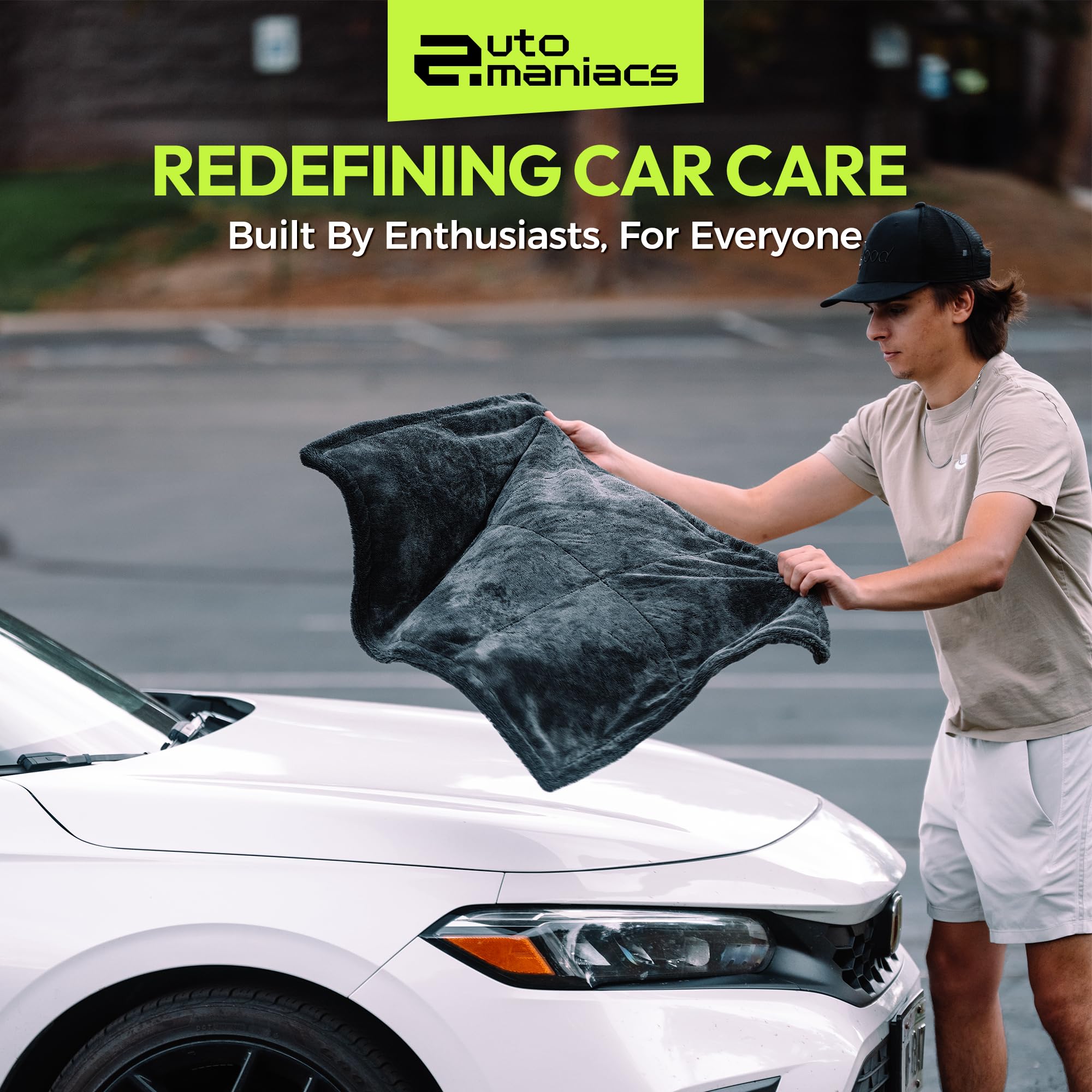 AutoManiacs Drying Towel for Car Detailing 1500 GSM Ultra Super Absorbent 24x36 XL Soft Microfiber Towels for Cars — view 7