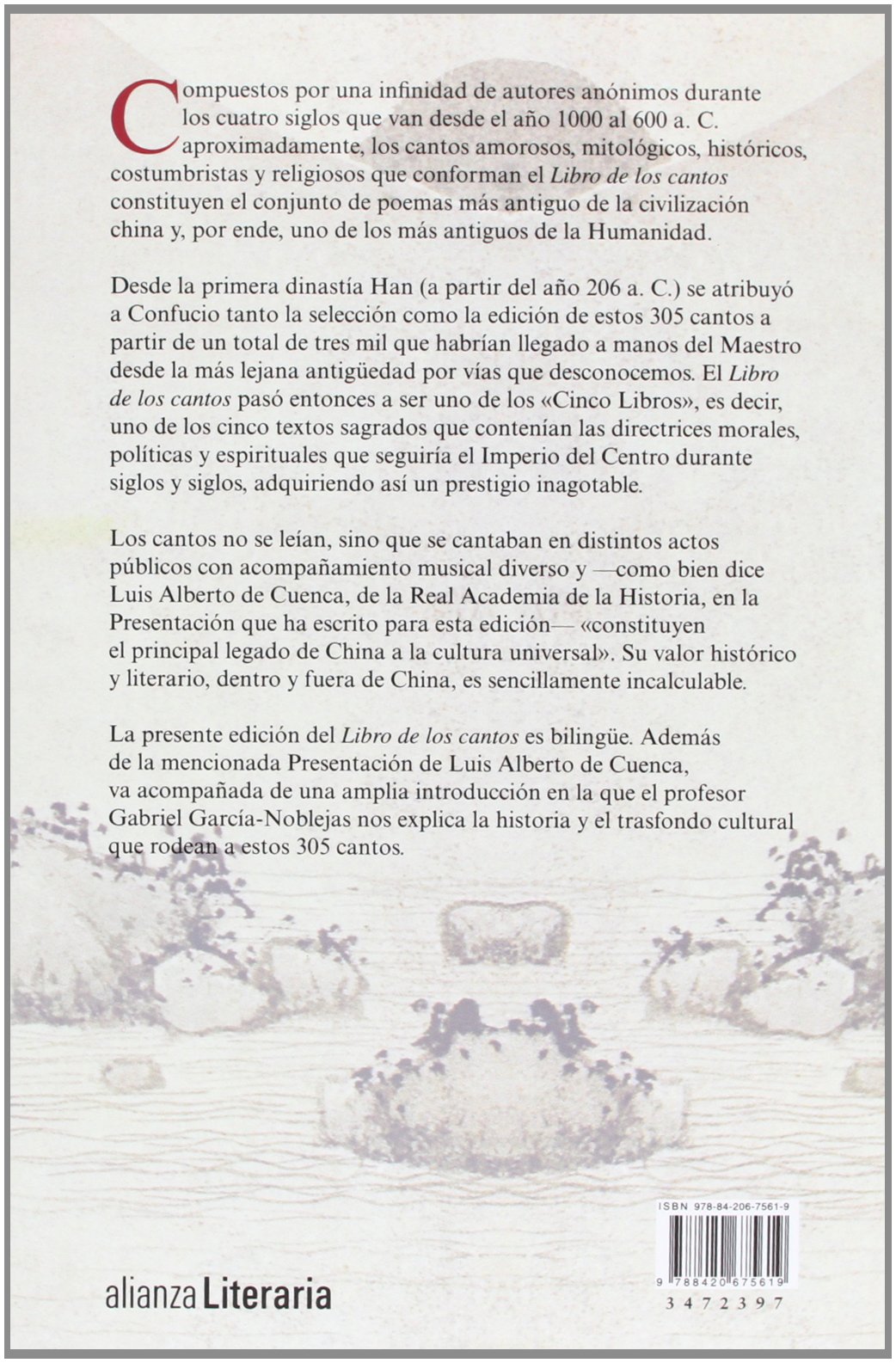 Libro de los cantos: Edición bilingüe (Alianza Literaria (AL))