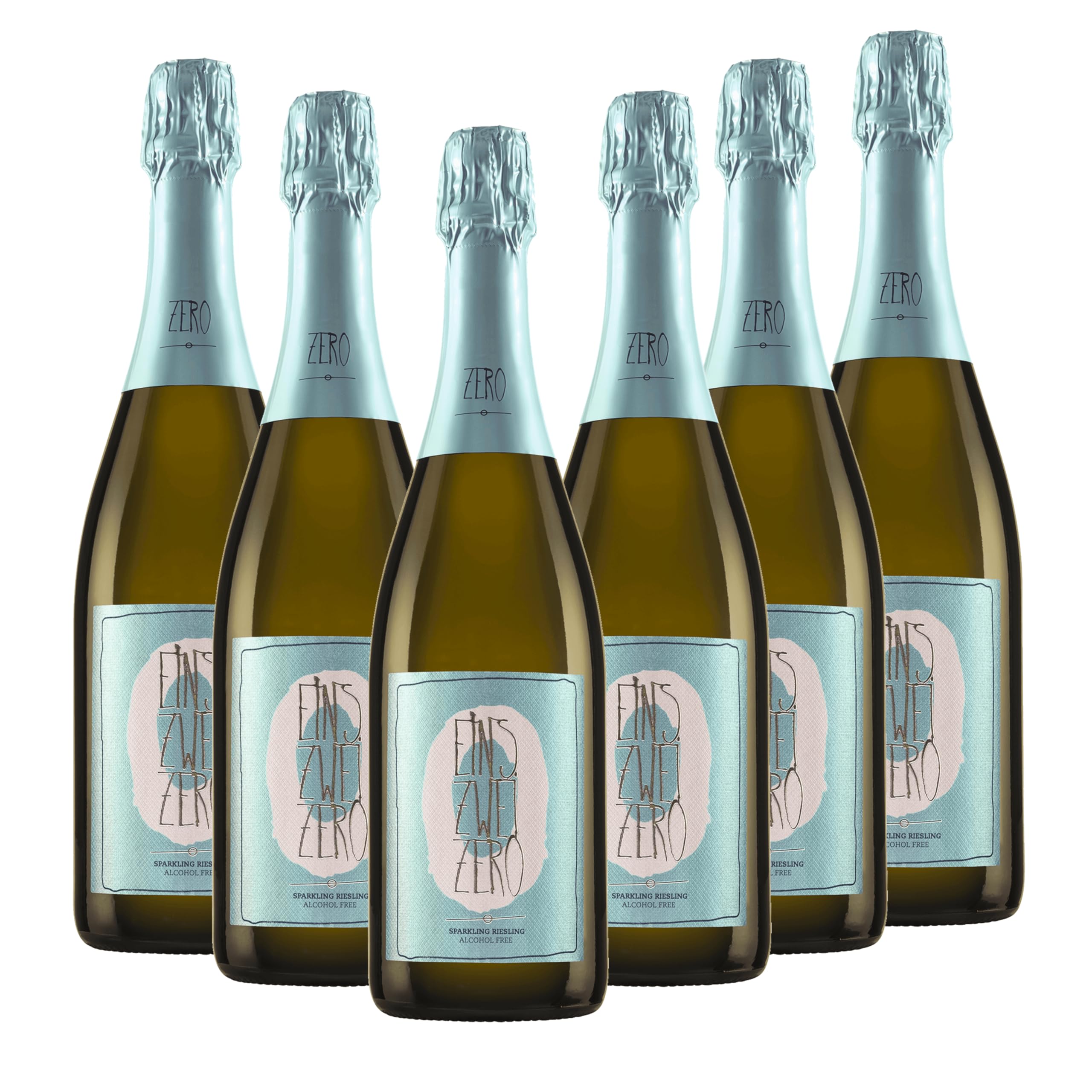 Weingut Leitz EINS-ZWEI-ZERO Riesling Sparkling alkoholfrei 6x0,75l | Sekt | aromatisch, erfrischend und ideal zum Anstoßen | Alkoholfreier Genuss mit feiner Perlage | Qualität aus dem Rheingau