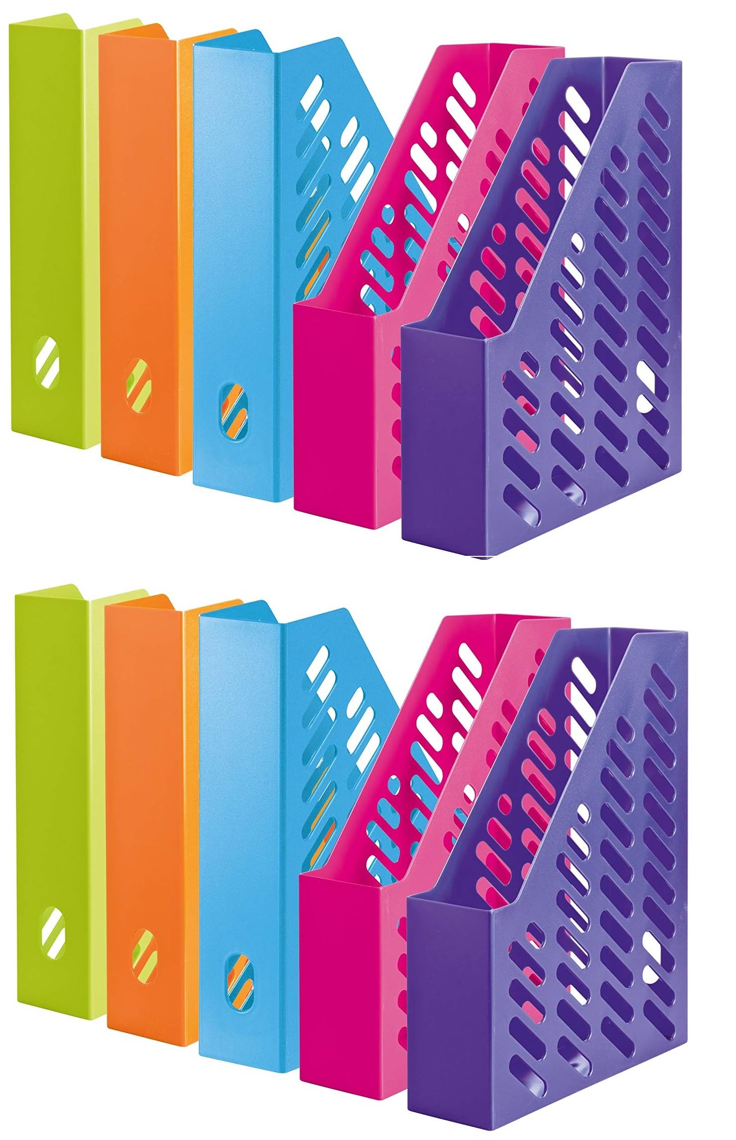 Papiertiger Stehordner Stehsammler (Stehsammler Klassisch, Modern Sortiert, 10er Pack)