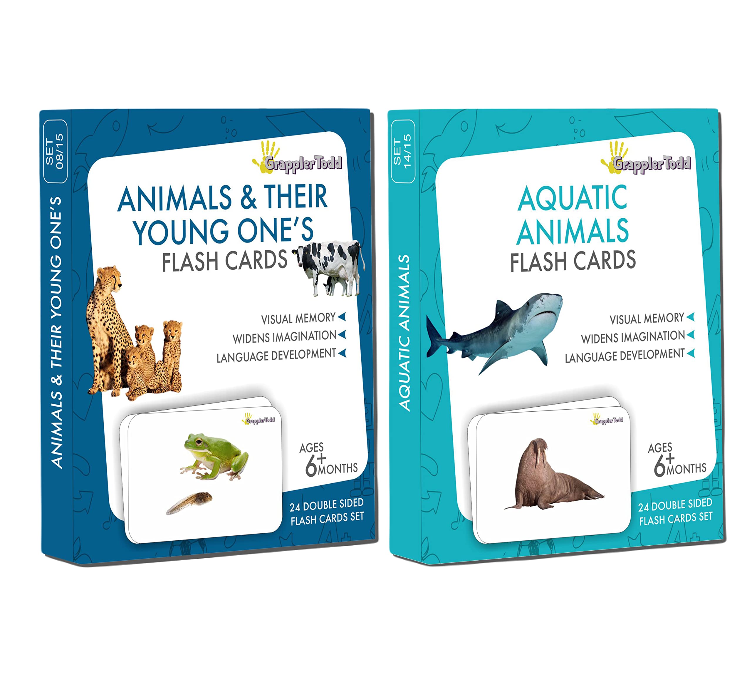 See full amazon price history chart for GrapplerTodd Flash Cards, Animals and Their Young Ones & Aquatic Animals, Wipe and Clean and Non-Tearable, Montessori Educational Toys, 6 Months to 6 Years, Pack of 2, Total 48 Cards GrapplerTodd Flash Cards, Animals and Their Young Ones & Aquatic Animals, Wipe and Clean and Non-Tearable, Montessori Educational Toys, 6 Months to 6 Years, Pack of 2, Total 48 Cards (B0CDPKQ7TR) Amazon Price History, Amazon Price Tracker