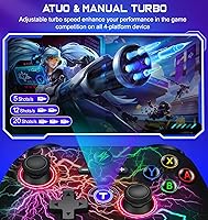 Vista 5 de Controlador inalámbrico Switch Pro para Nintendo Switch ControllerSwitch LiteSwitch OLED, luz LED multiplataforma Windows PC IOS Android Switch