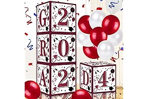 2023 Maroon and White Graduation Decorations