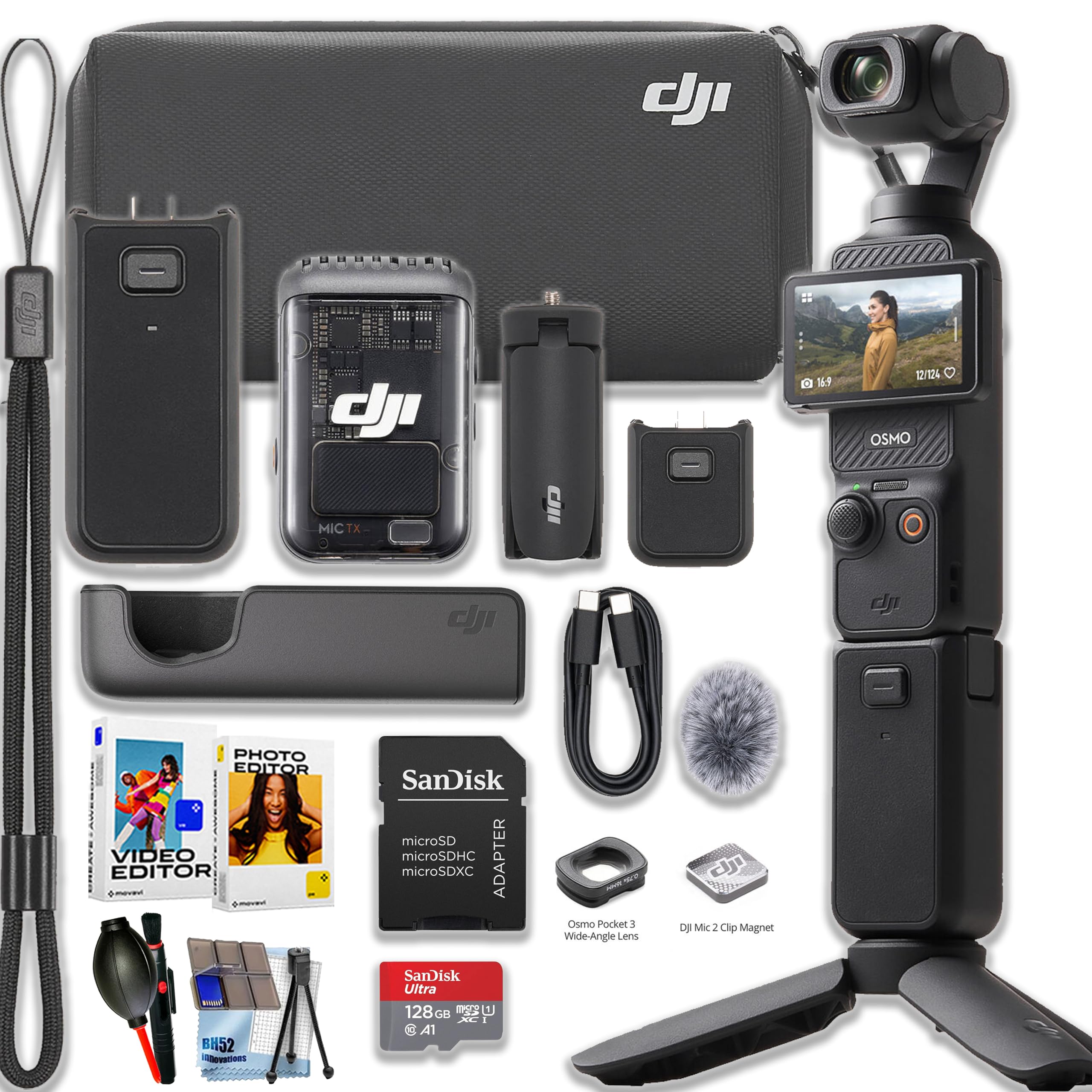 Amazon.com : DJI Osmo Pocket 3 Creator Combo Bundle with Clip-On