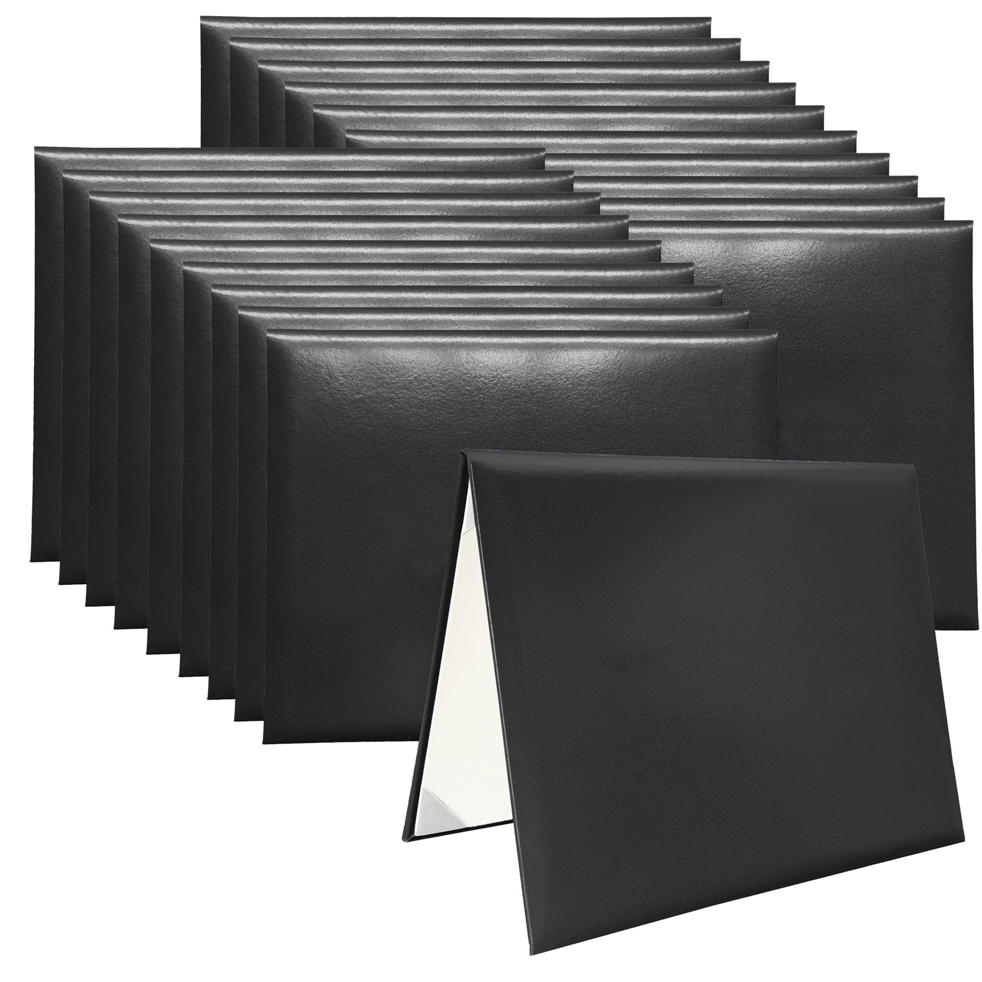 Tnghui 20 PCS Smooth Diploma Certificate Cover 8 1/2" x 11" Black