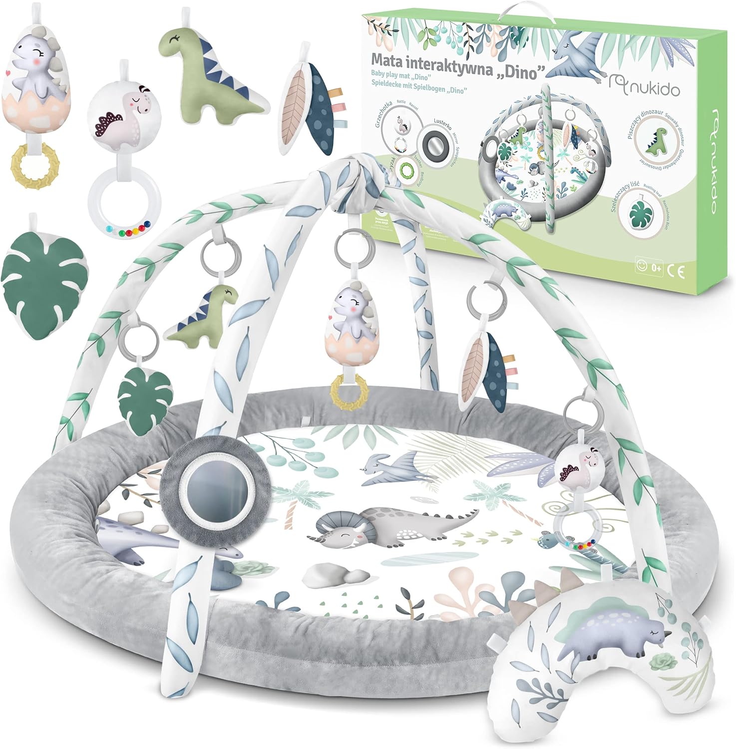 Nukido Interactive Educational Baby Play Mat Baby Play Mat for Floor