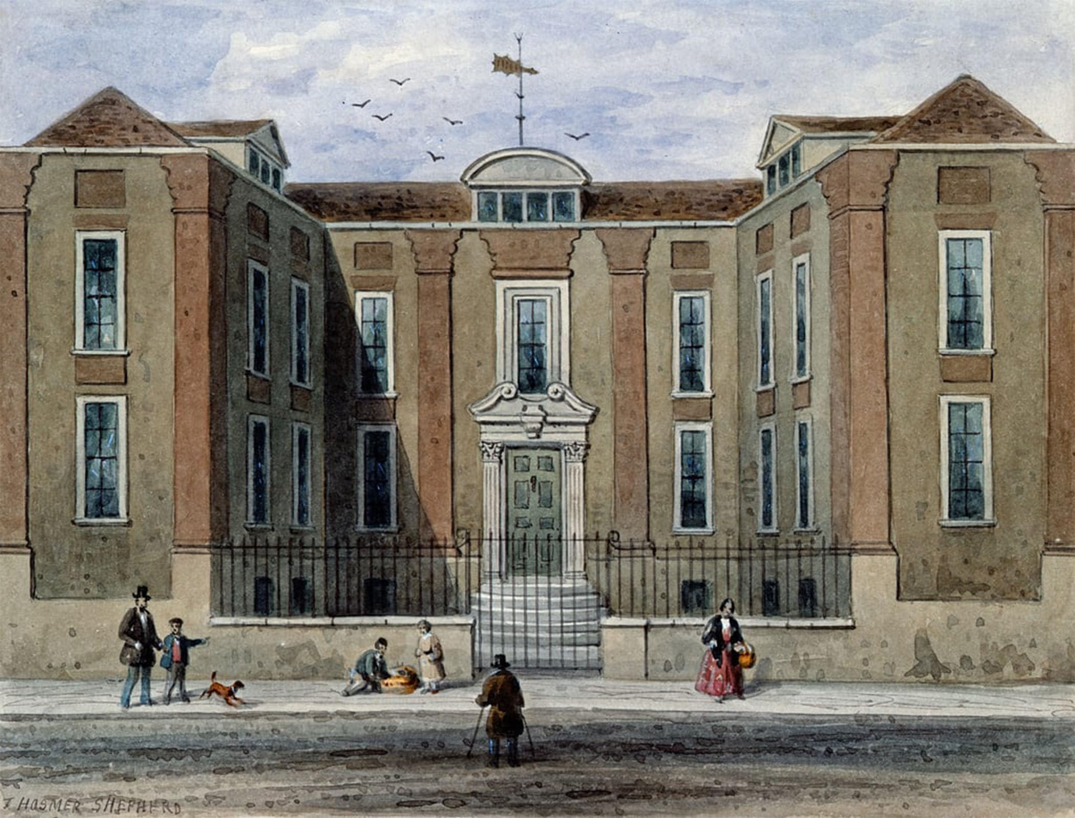 Pintura al óleo clásica de Pitchett Hall, cuadro artístico de 60x90cm 5