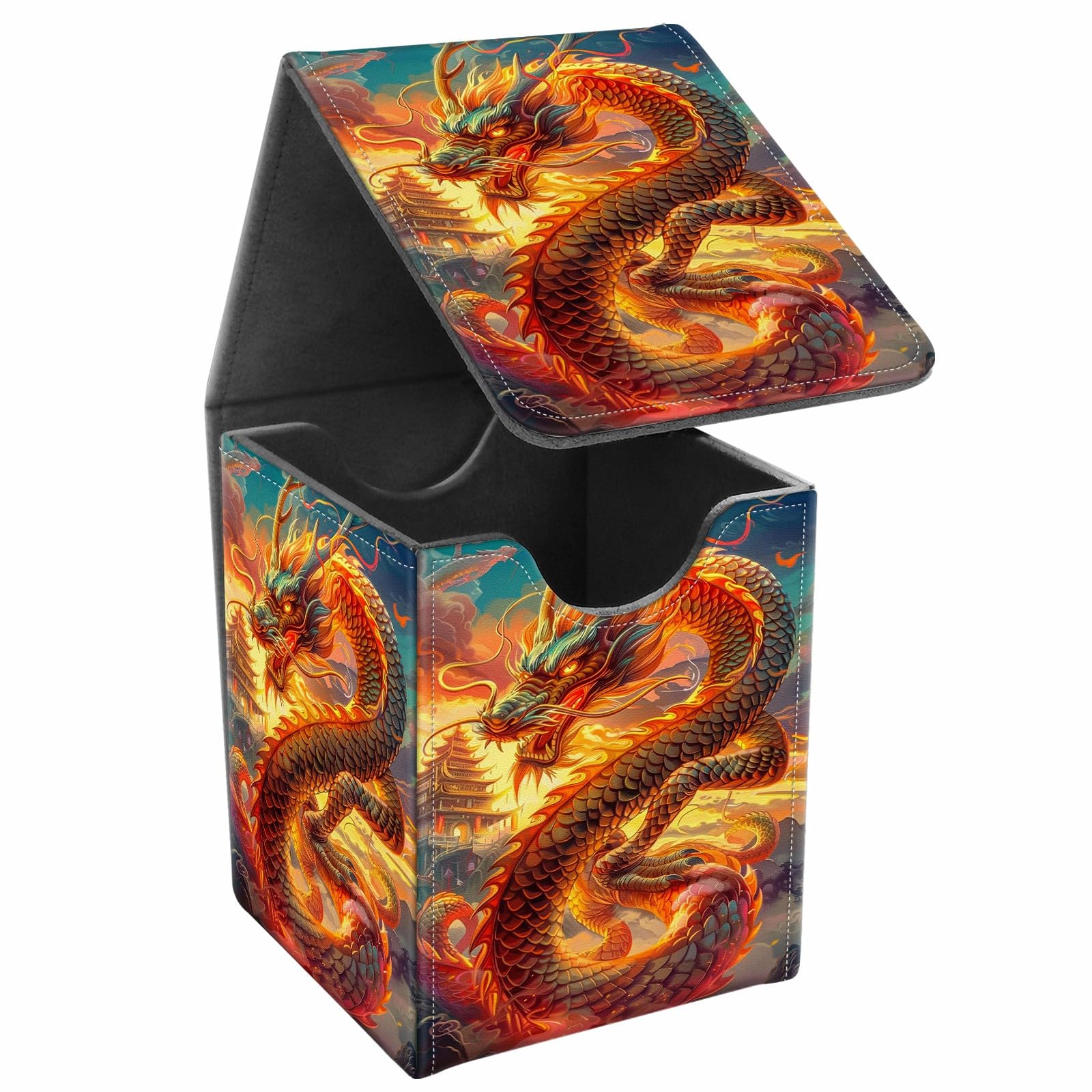 Amazon.com: JANENFNA Card Deck Box, Card Storage Box Fits 100+