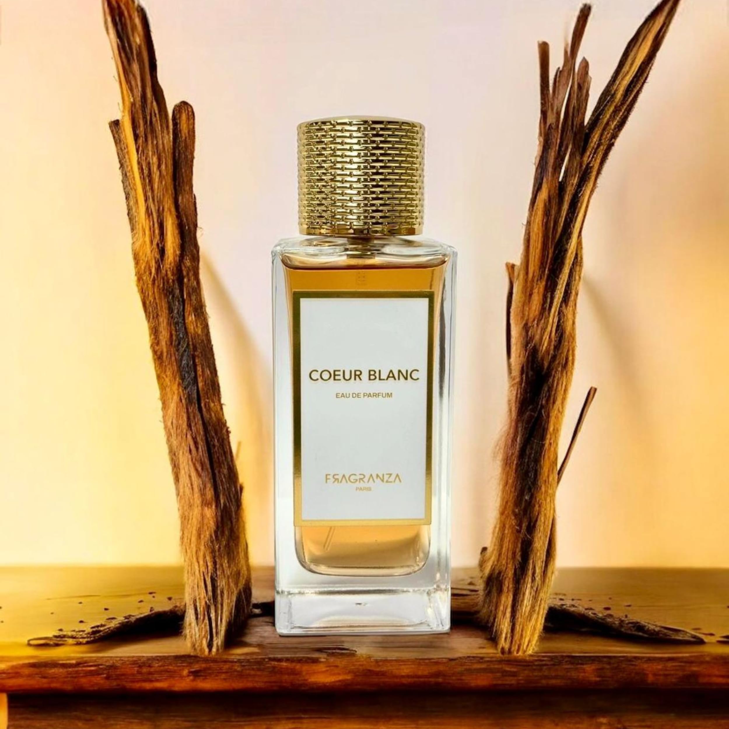 COEUR BLANC - EAU DE PARFUM UNISEXE 100ML - Coeur Blanc FRAGRANZA Paris - idée cadeau Homme & Femme - Fragrance Longue Durée - MADE iN FRANCE
