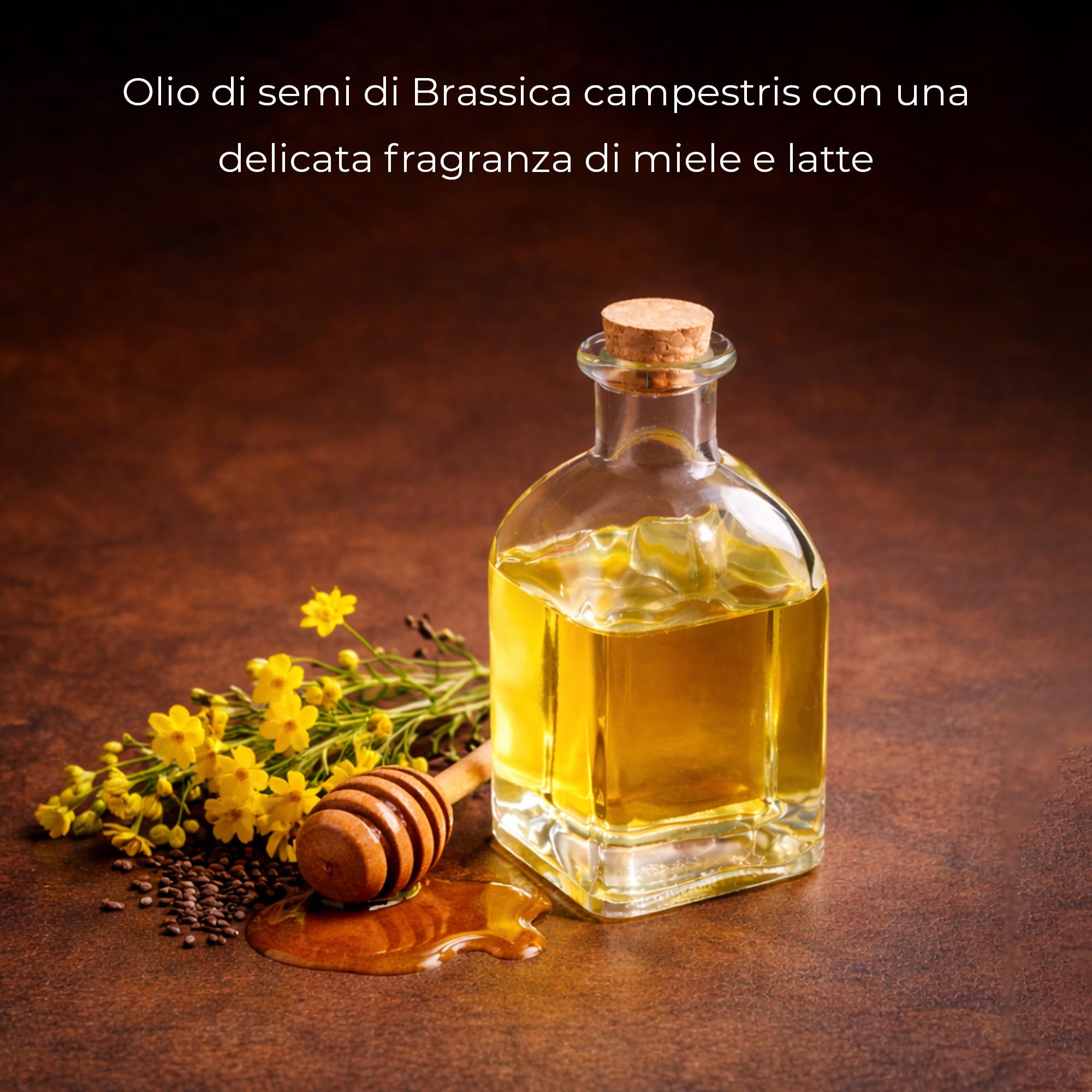 KIIROO Olio da Massaggio Nutriente 1L Honey Milk con Vitamina E e Olio di Brassica – Olio Massaggio Corpo a Rapido Assorbimento – Olio Corpo Idratante Pelle Secca per Uso Quotidiano