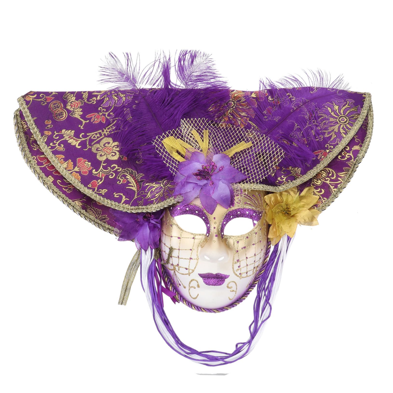 VALICLUD 1pieza Veneciana De Cara Gran Sombrero De y Halloween Disfraz Elegante Para Mujeres Diseño Chic y