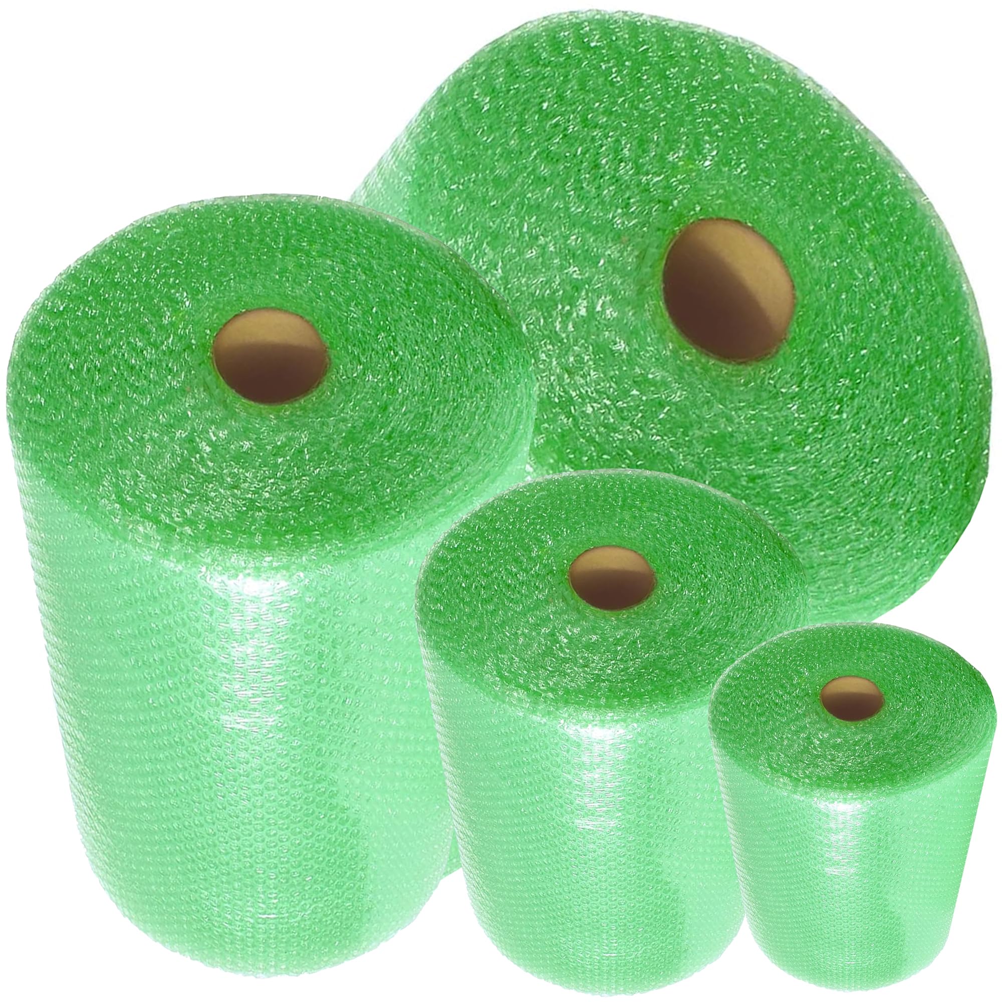 Storm Trading Group Green Bubble Wrap Rolls Small Air Protective Eco Bubble Cushioning Wrap For Moving House, Fragile Items, Shipping & Storage (1, 300Mm X 100M)