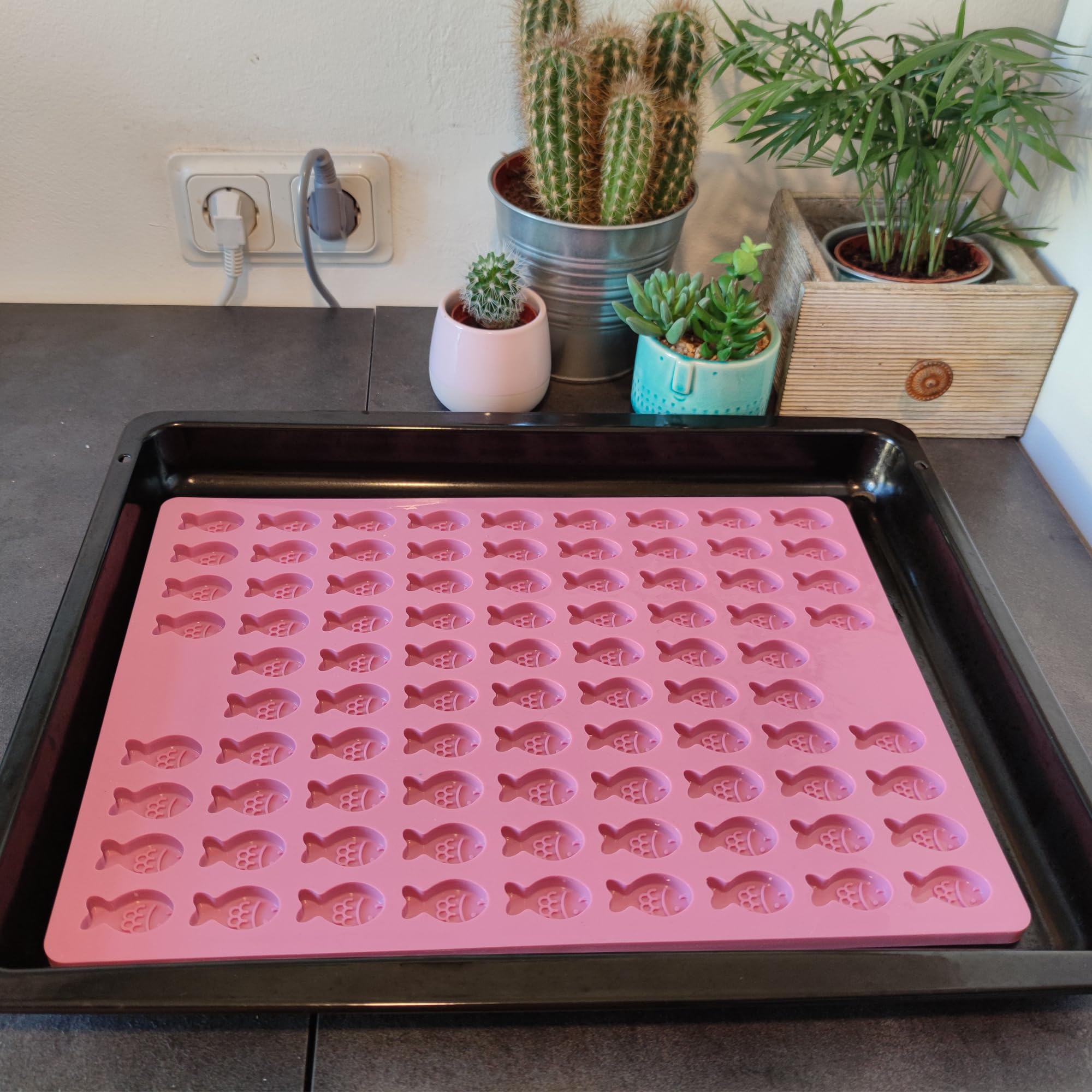 Collory große Backmatten Hundekekse Starter Paket inkl. Zubehör (5er Set), Hundeleckerlis in MEDIUM backen, Dosierflasche und Schaber, Lebensmittelecht & Bpa-frei