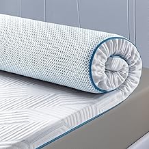 BedStory Mattress Topper, Memory Foam Mattress Topper Queen 2 inch Gel Foam Topper with Breathable Cover Elastic Bands Pressure Relieving Ventilated Bed Mattress Pad in a Box CertiPUR-US Certified