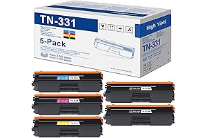5-Pack TN-331 Toner Cartridge: Exceptional Prints for Brother Printers