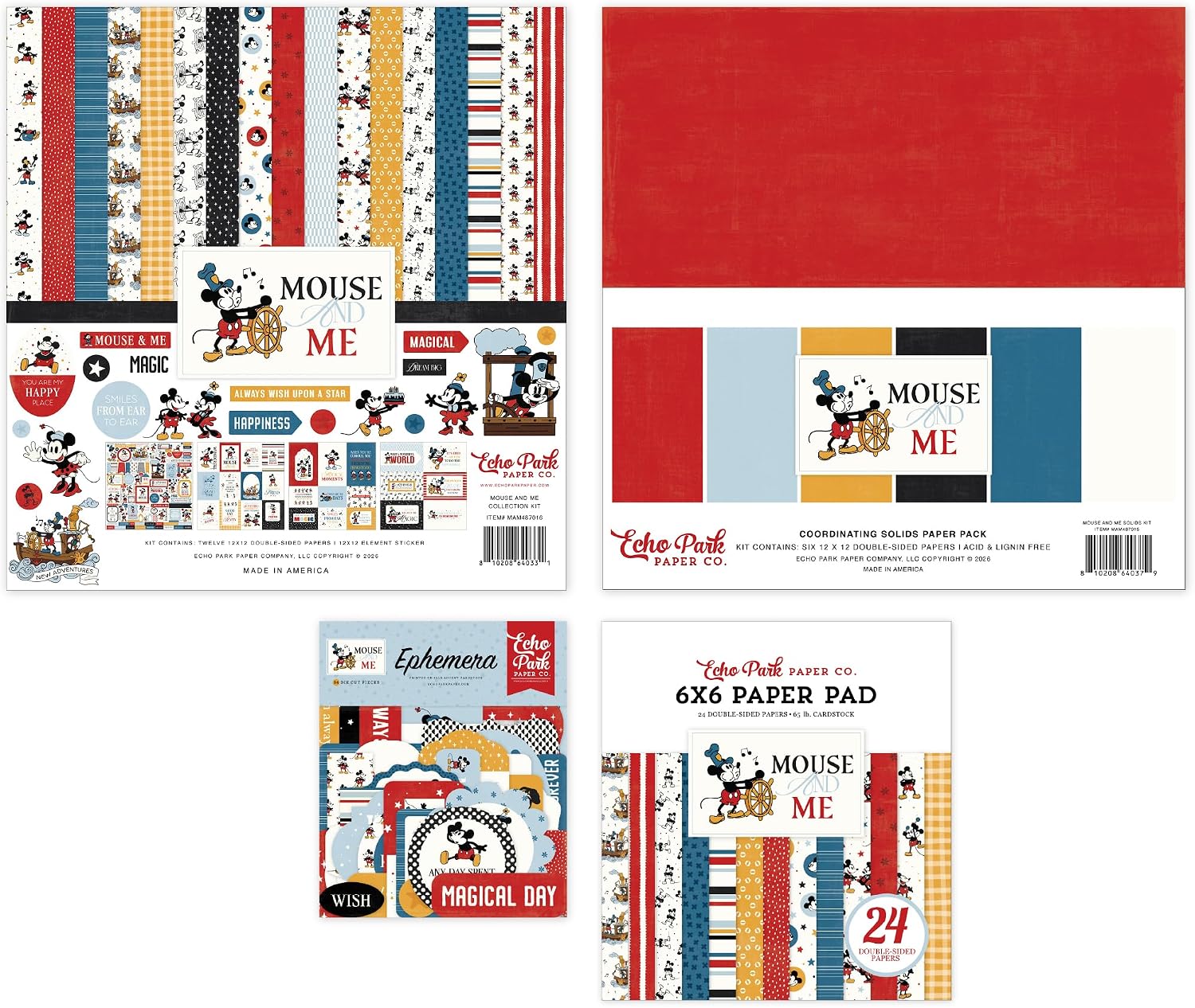 Echo Park Paper Mouse and Me Classic Bundle Art Craft Kit