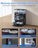 ECOVACS DEEBOT T50 Pro Omni Gen3 Care kit Aspirateur Robot Laveur Noir, Brosse latérale et Patin Extensibles, 25000Pa, AIVI 3D 3.0, Ajout Auto Solution, Lavage 75 °C, Séchage air Chaud, Ultra-Fin 81mm - 5