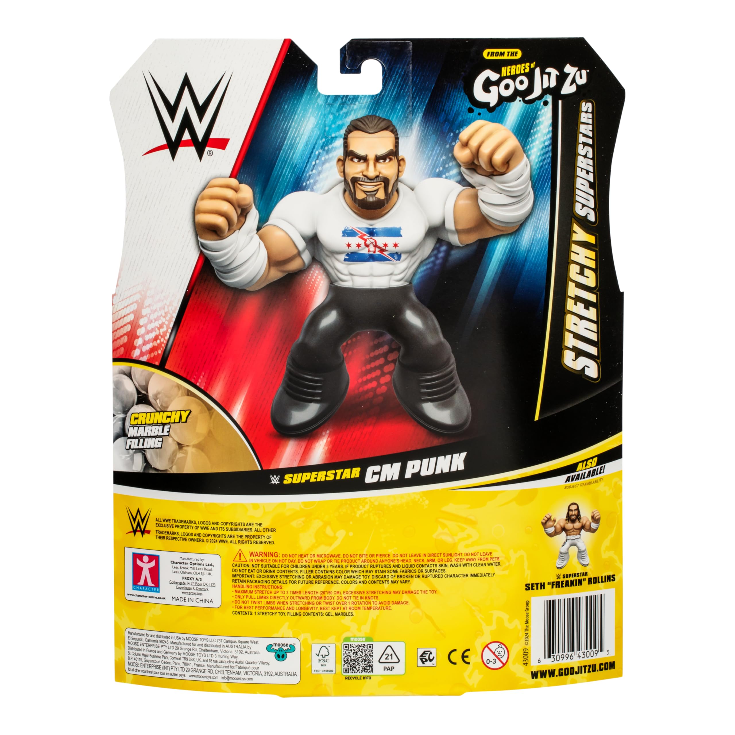 Heroes of Goo Jit Zu WWE Stretchy Superstar CM Punk, Stretch This