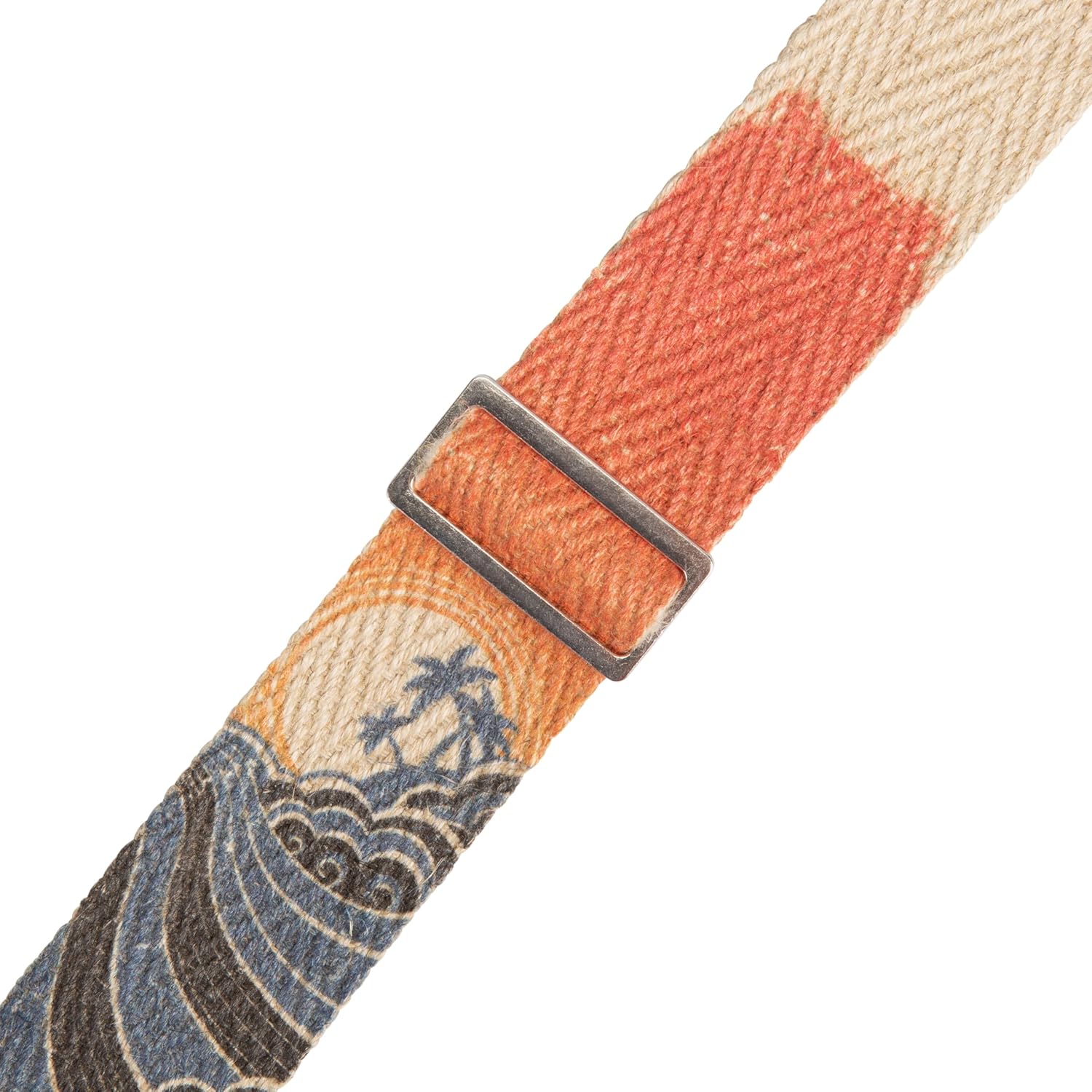 Levy's Leathers 2" Wide Vegan Friendly Hemp Webbing Guitar Strap; Island Pattern (MH8P-001)