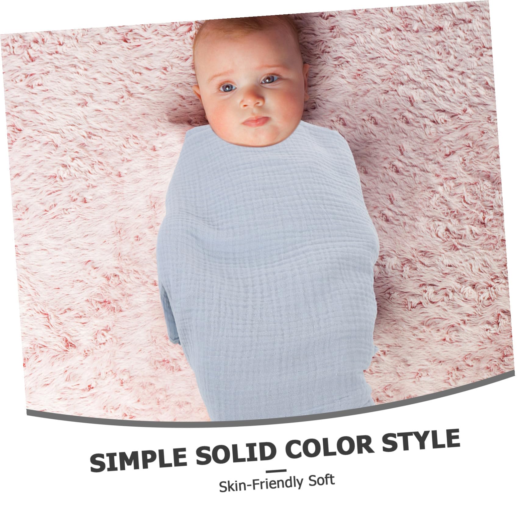 YARNOW 3 Pezzi Coperta Ragazzo Ragazza in Mussola Avvolgente Traspirante per Bambina Morbida Coperta Avvolgente per Sonno e Bagno Delicato per Sensibile