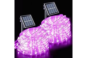 JMEXSUSS Valentine Solar Rope Lights: Enchanting Pink Ambiance for Romantic Celebrations