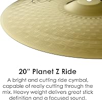 Vista 3 de Avedis Zildjian Company Planet Z Ride Platillo (ZP20R)