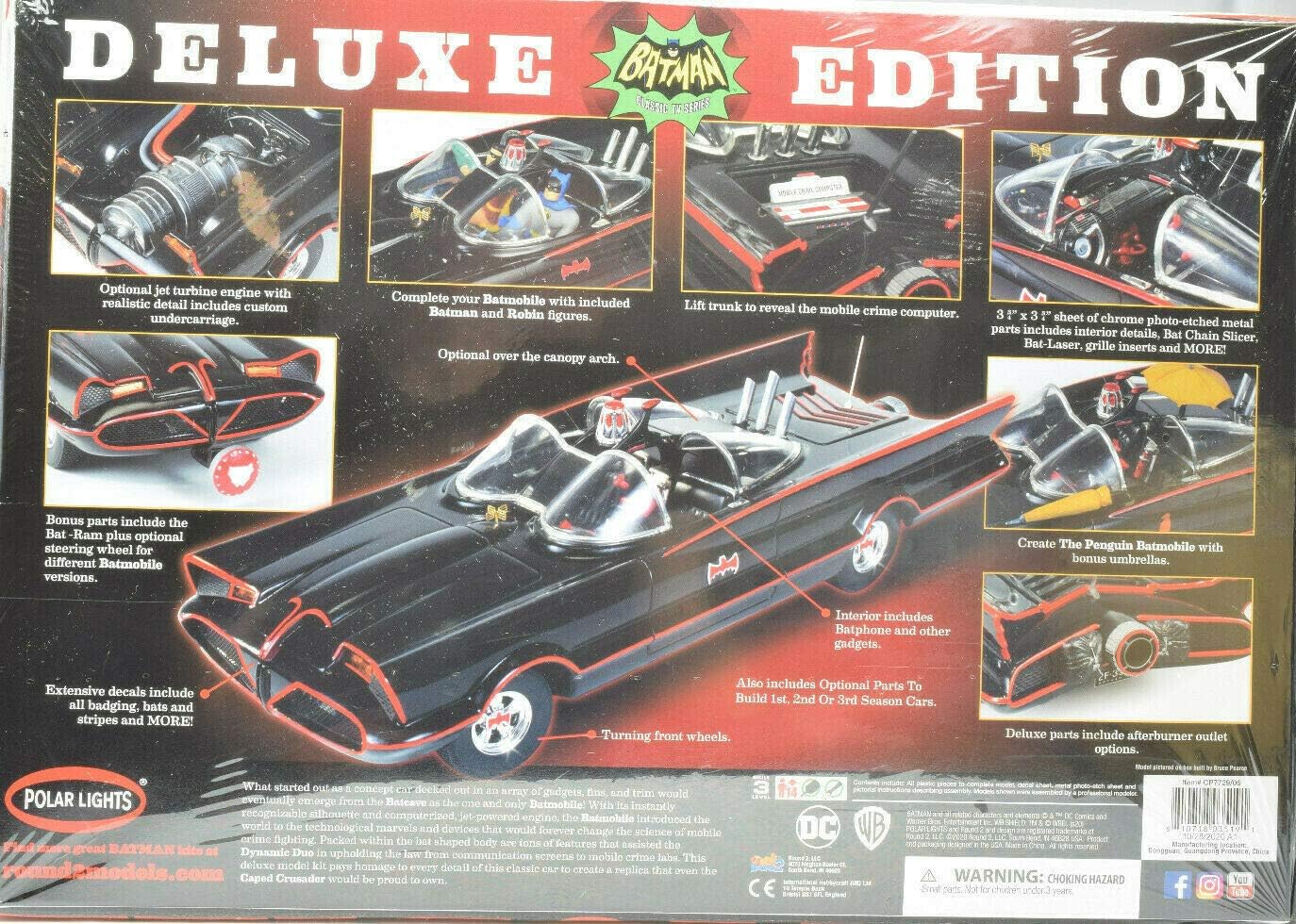 Batman 1966 Batmobile Model Kit Polar Lights POL821 for sale online Toy