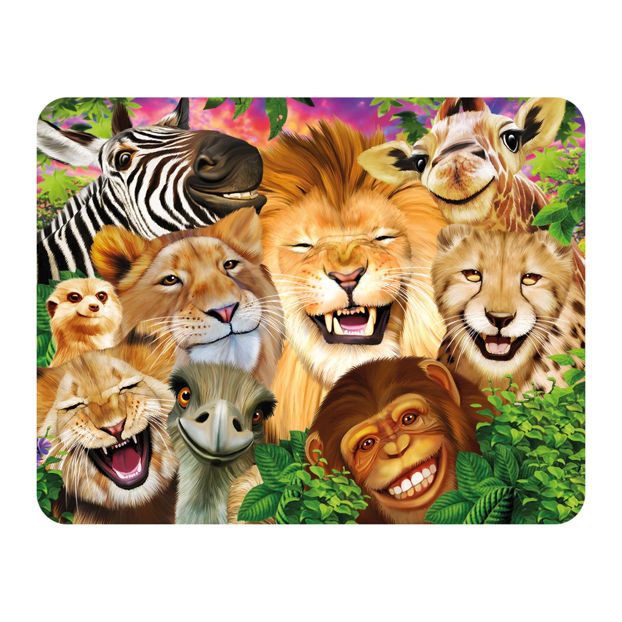 3D Livelife Magnet - Safari Smiles From Deluxebase. Lenticular Animal Fridge Magnet. Decorative 3D Safari Flat Magnets. Cute Small Magnets For Fridge, Dishwasher And Whiteboard.