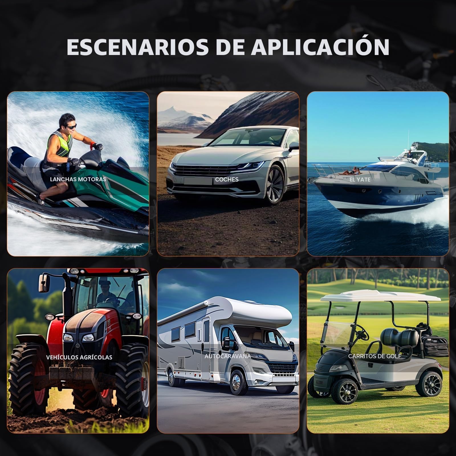 Cargador de Batería LiFePO4 12V/14.6V 100A con Gran Pantalla LED Inteligente, Adecuado como Cargador para baterías de automóvil, Motocicleta, cortacésped, yate y Barco