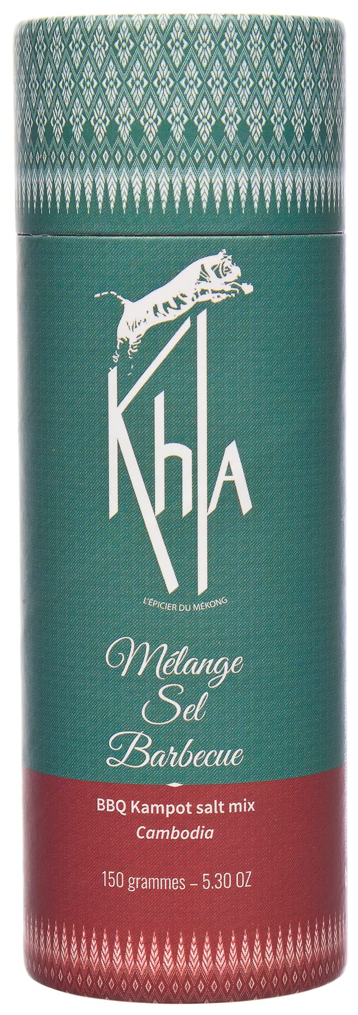 KHLA - Sel de Kampot - Mélange spécial Barbecue - 100% naturel - Tube 150g