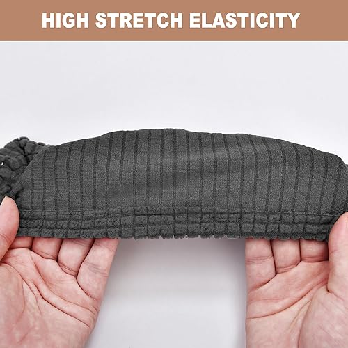 Vista 23 de SARAFLORA Funda para silla de oficina, elástica, resistente a las manchas, de elastano, para silla de computadora, para sillas de escritorio, brazo