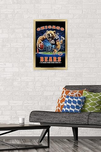 Miniatura 6 de Trends International NFL Chicago Bears - Póster de pared de End Zone 17, 14.725 x 22.375 pulgadas, versión premium sin marco