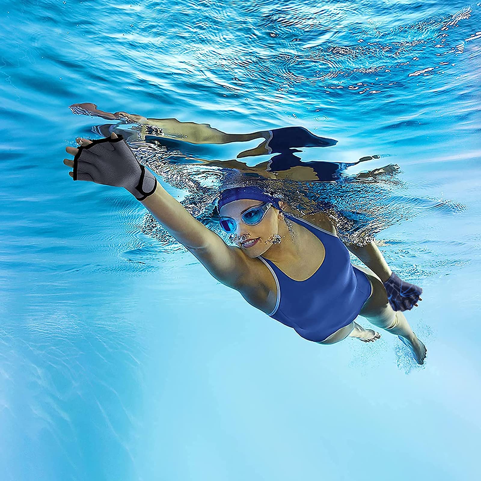 Guanti Da Nuoto Palmati In Neoprene - Uomo, Donna, Per Fitness, Surf, Piscina | Antiscivolo, Impermeabili, Durevoli