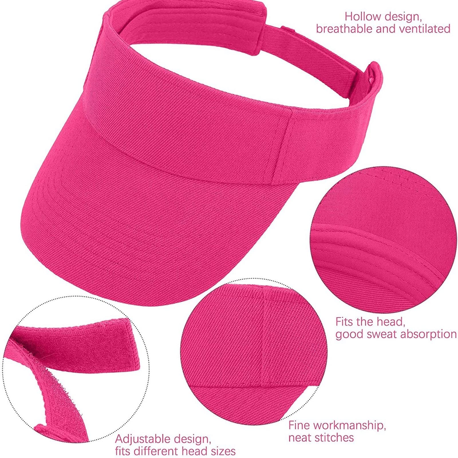 Sombreros de sol para hombre y hombre, gorra deportiva de primavera y verano, gorra de sol ajustable de algodón, visera de protección, parte superior vacía para tenis, correr, protección