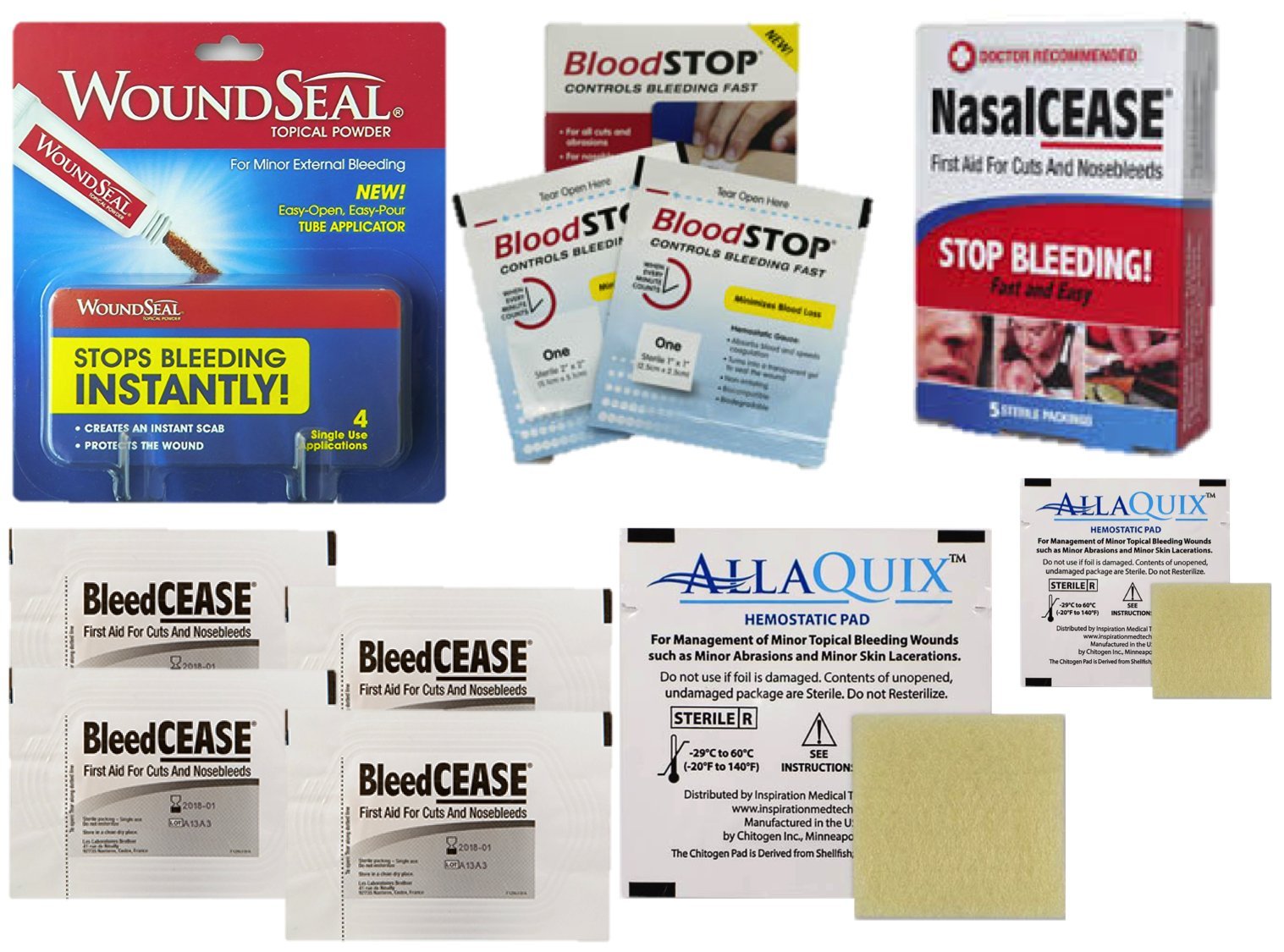 Buy Ultimate Stop Bleeding Kit with Woundseal, NasalCEASE, BleedCEASE