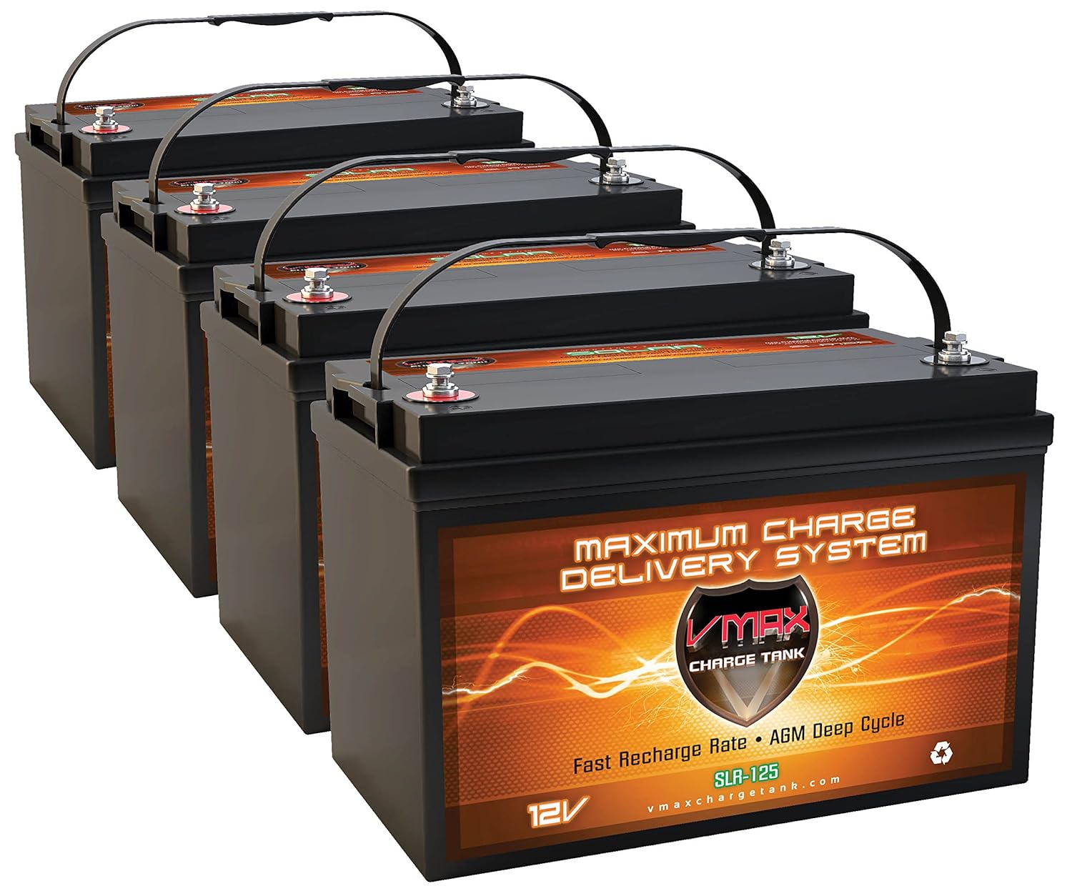 VMAX Solar VMAXSLR1254 AGM Solar Battery (4 x SLR125 VMAX Batteries
