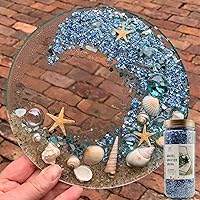 Vista 3 de HappyFiller 1.3 libras de vidrio triturado roto de 0.118-0.276 in, cubierta de suelo de grava para suculentas, mini piezas de piedra, relleno