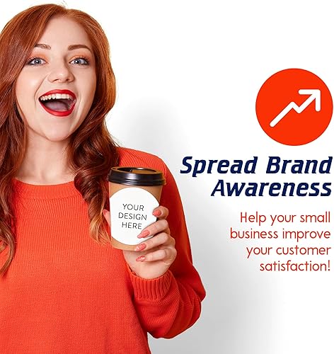 Vista 565 de DayStar Custom Signs & Design - 100 adhesivos de vinilo personalizables, con texto, imagen, diseño y logotipo; adhesivos para logotipo de embalaje