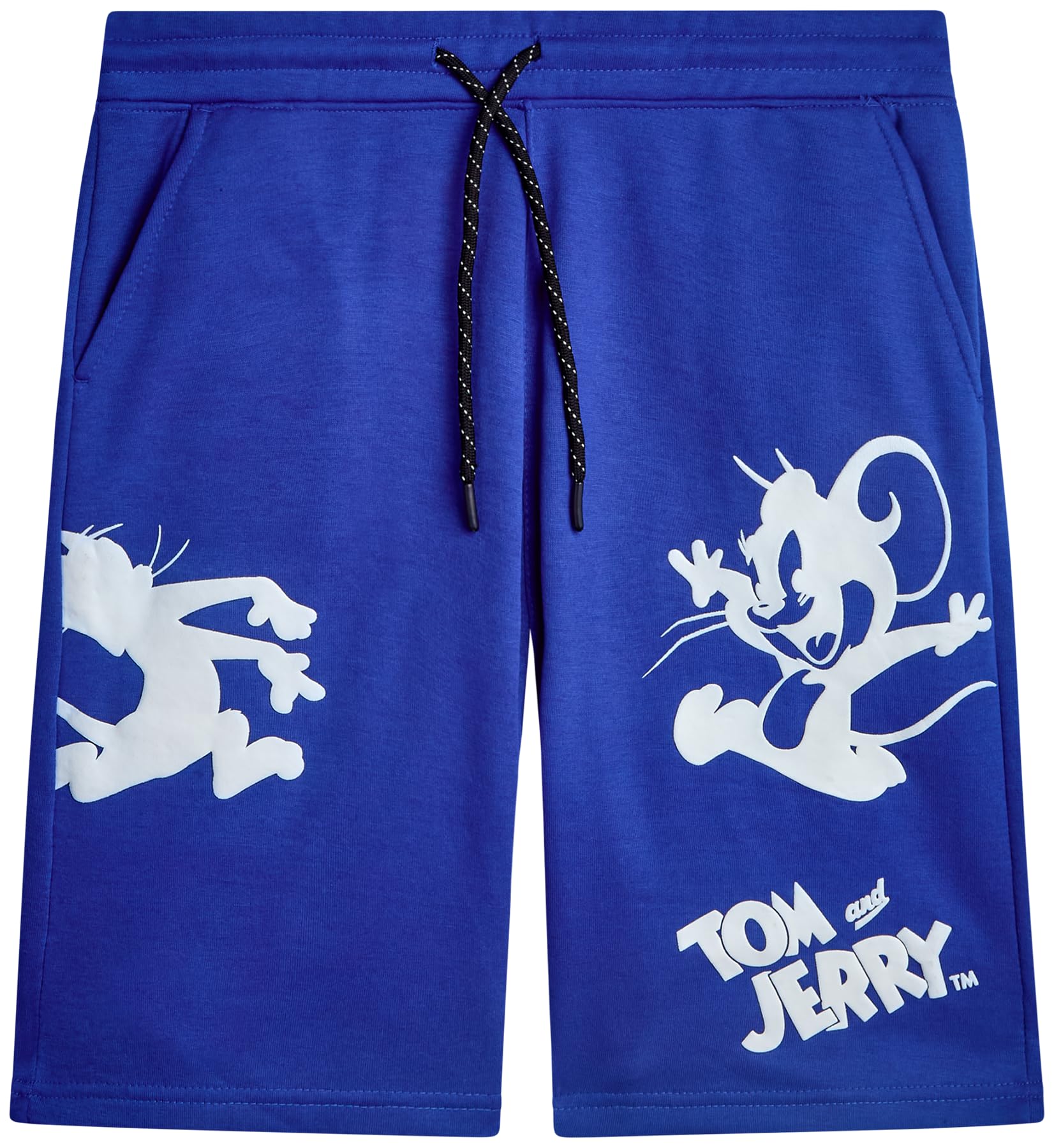 Southpole Tom & Jerry - Pantaloncini sportivi da uomo, in cotone leggero, estivo, con grafica, da uomo (taglie: S-XL)