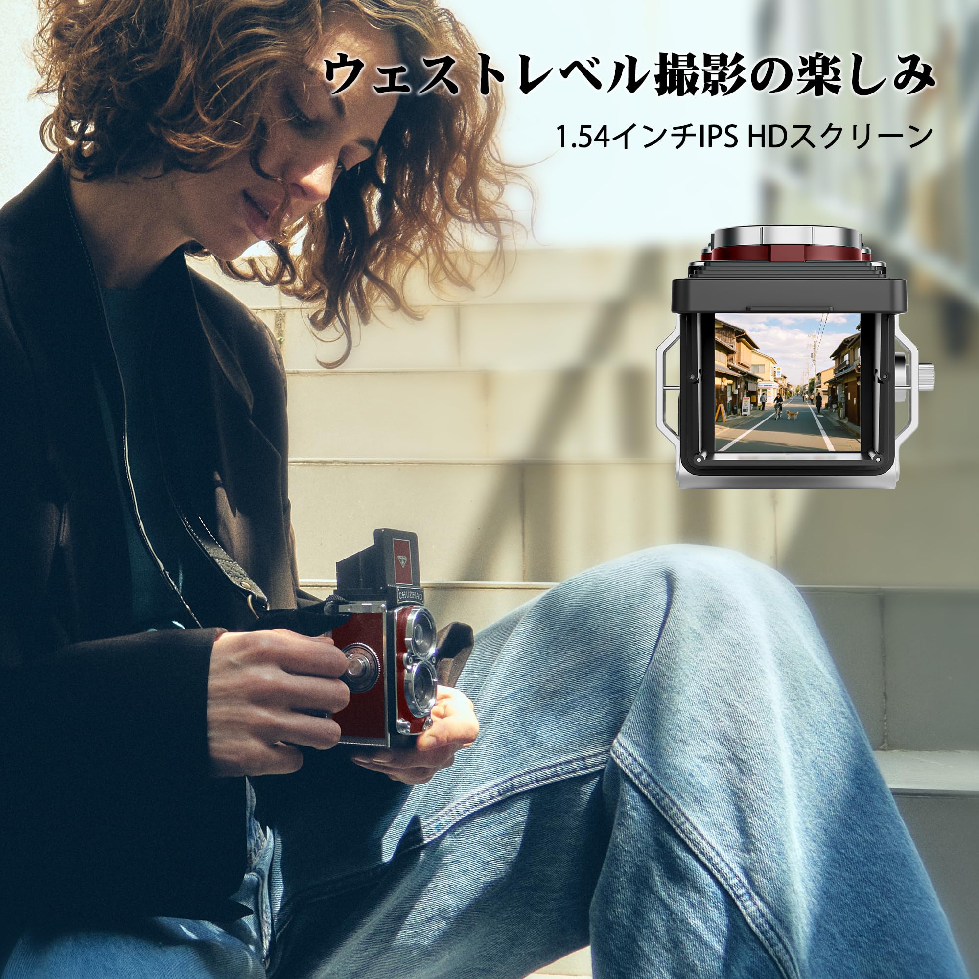 Amazon.co.jp: CHUZHAO ヴィンテージミニデジタルカメラ、ポータブル