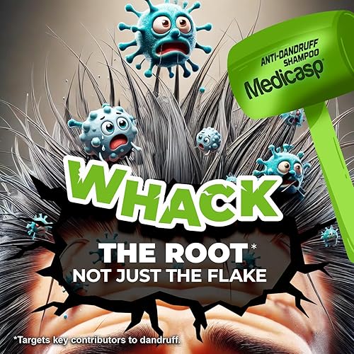 Miniatura 2 de MEDICASP Shampoo anticaspa con alquitrán de hulla Trata la caspa dermatitis seborreica y psoriasis 6 onzas líquidas