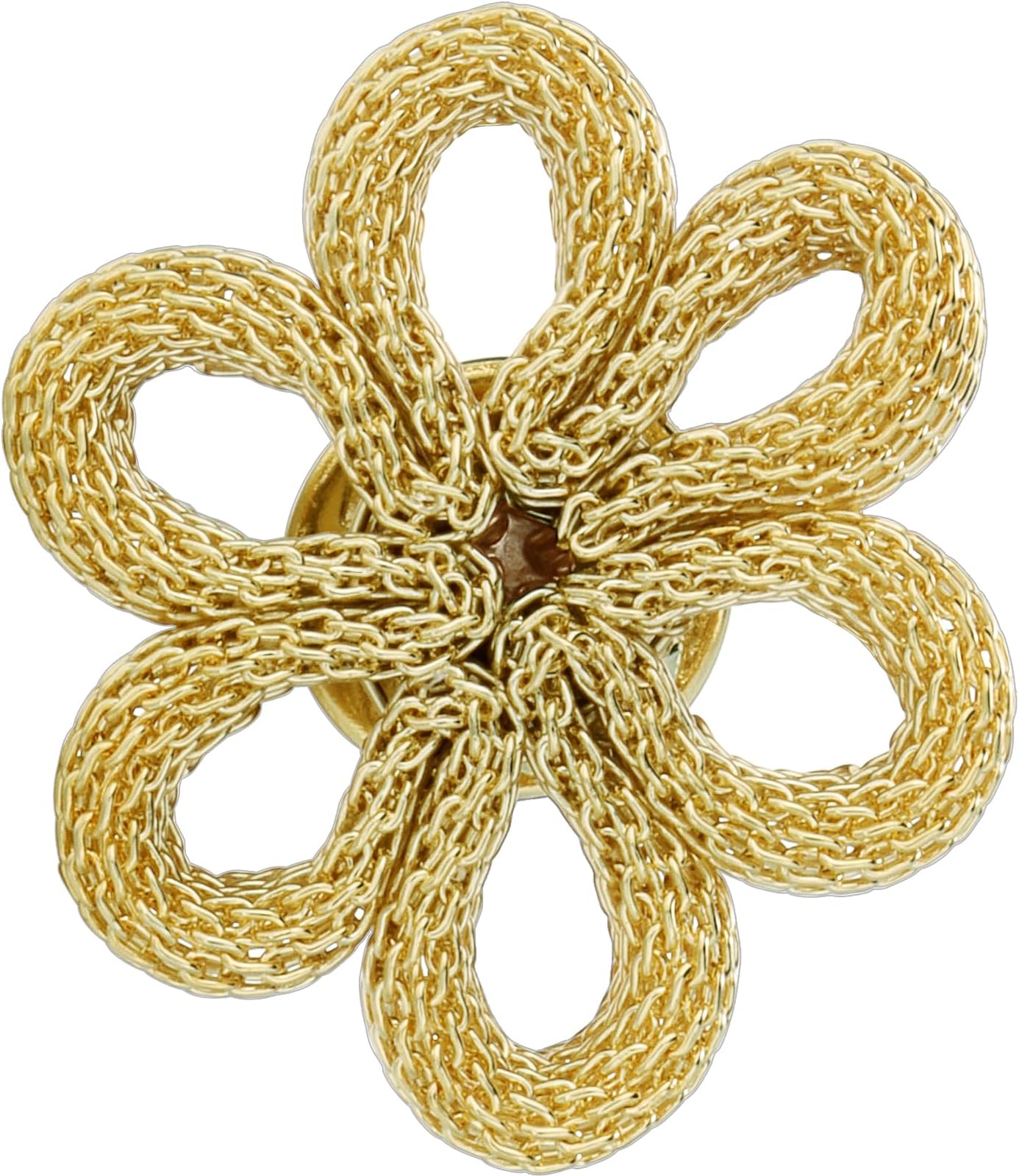 18K Gold Tone lapel Pins Brooch for Men Suit, Metal Flower Brooch Pins for Women, Mens Suit Accessories on Wedding Birthday Anniversary Father's Day.