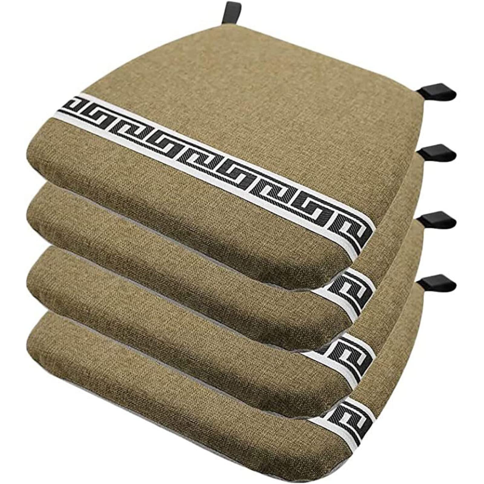 Coussin de chaise contre assise dure avec mousse à mémoire de forme 4x