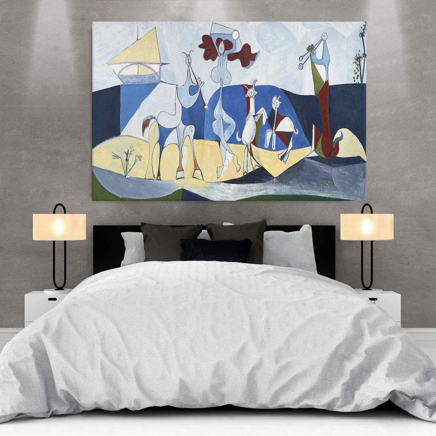 Amazon.com: ZENDA Pablo Picasso Wall Art Picasso La Joie de Vivre