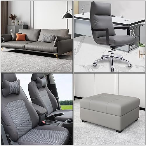 Miniatura 4 de Parche de reparación de cuero sintético autoadhesivo para sofá de vinilo y cuero, asientos de automóvil, muebles de cuero, sofá, cojín de cuero,