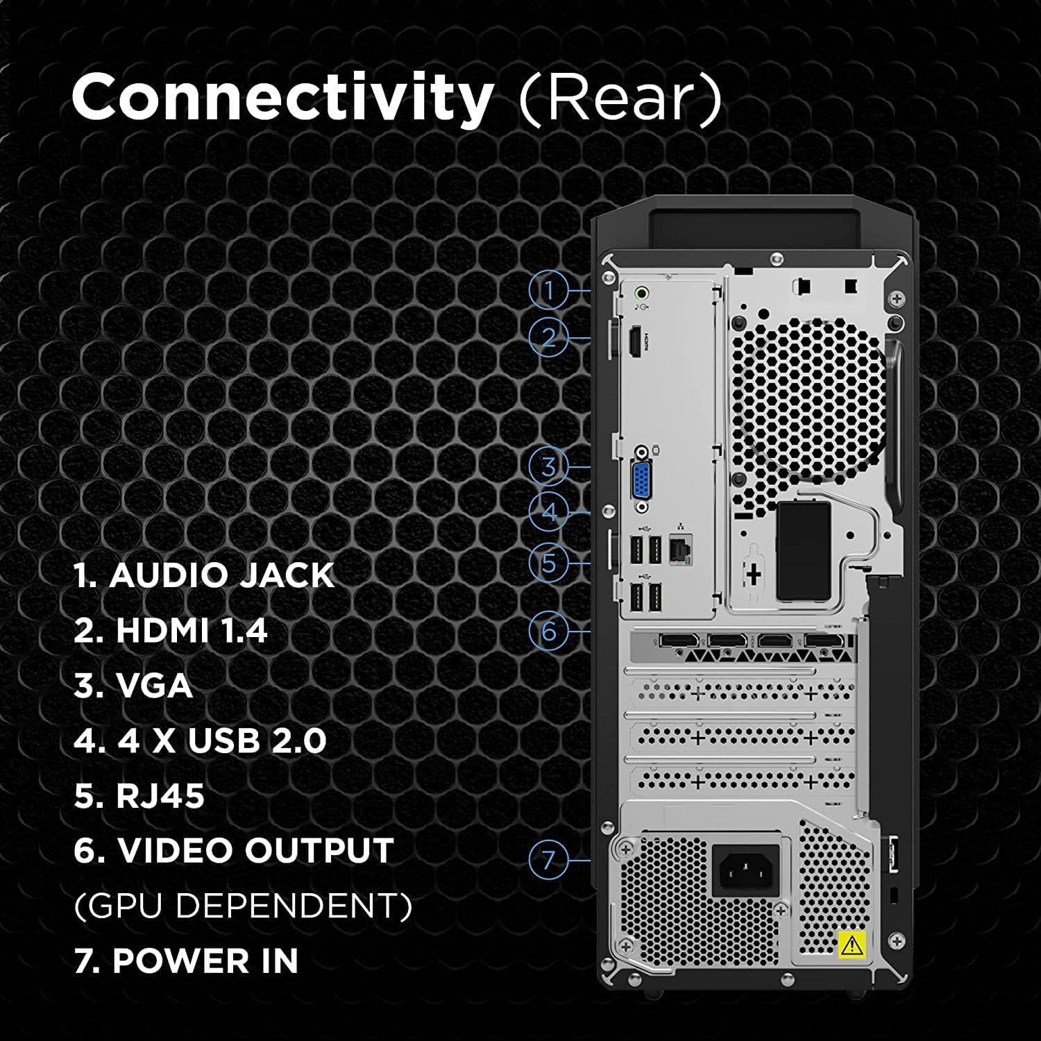 Lenovo IdeaCentre Gaming 5i DDR4-SDRAM i5-11400F Tower Intel Core i5 16 GB 512 GB SSD Windows 11 Home PC Black