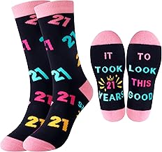 Belloxis 18th 21st Birthday Gifts for Girls 40th 50th 60th 70th Birthday Gifts for Women Cosy Cotton Socks
