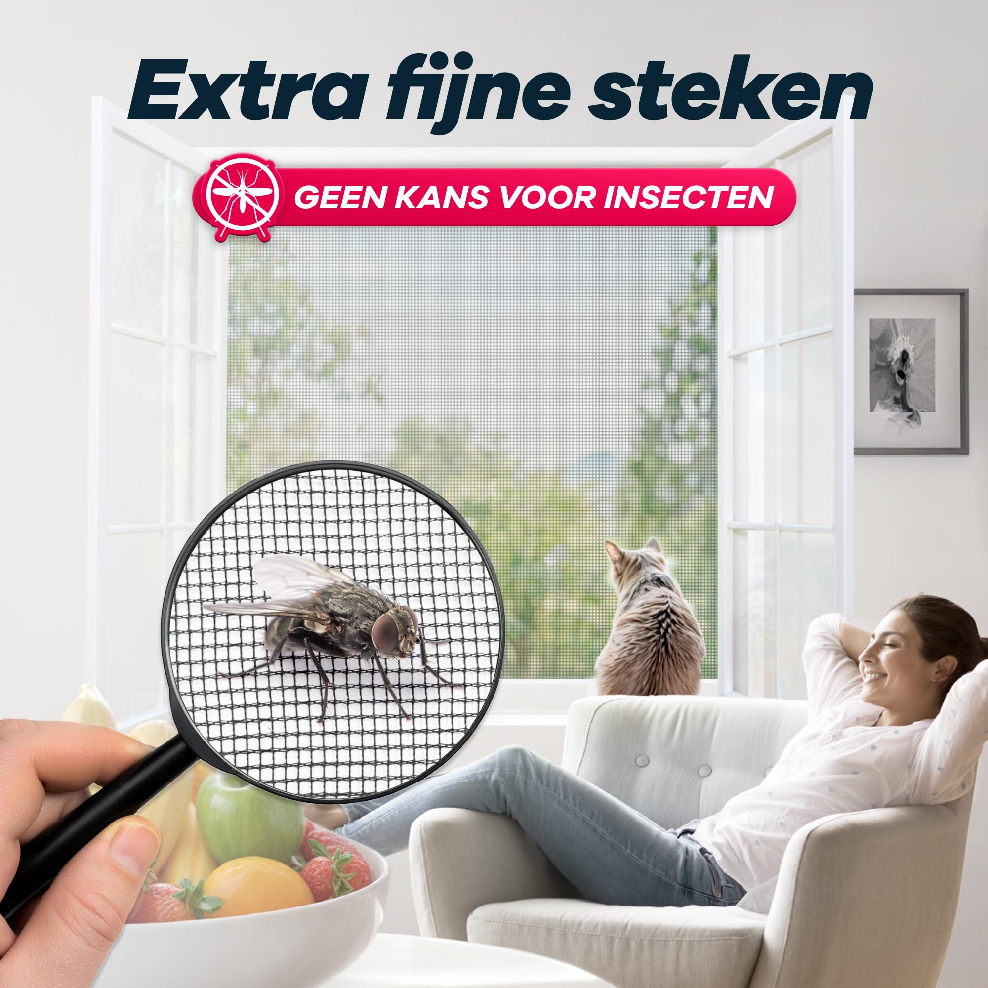 Kinzo 130 x 150 cm insectenhor